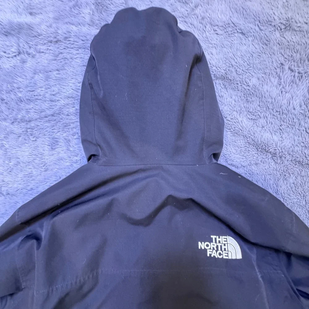 The North Face Men Large Balham 550 Down Warm Insulated Winter Jacket Black Camo - Picture 15 of 16